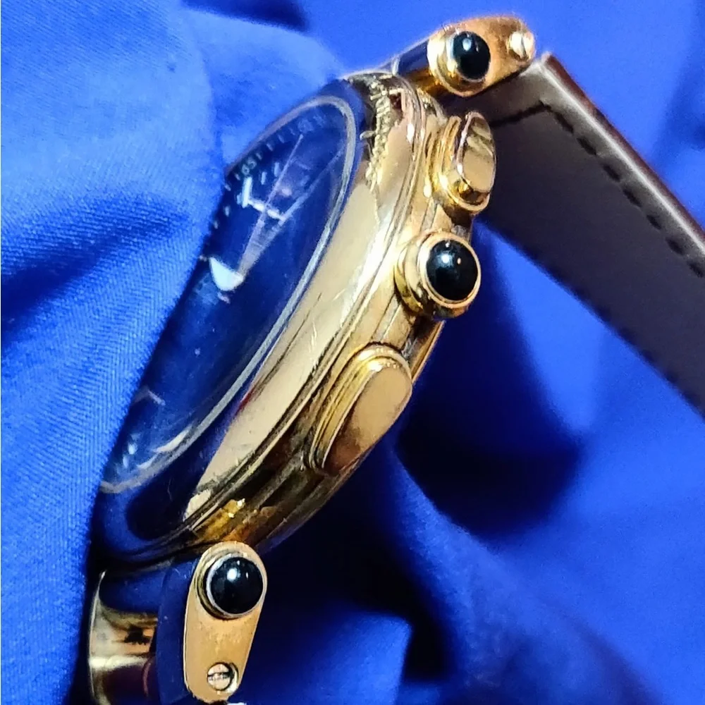 Salvatore Ferragamo F13 Firenze Idillio 45mm Gold Tone Swiss Made Men's Watch